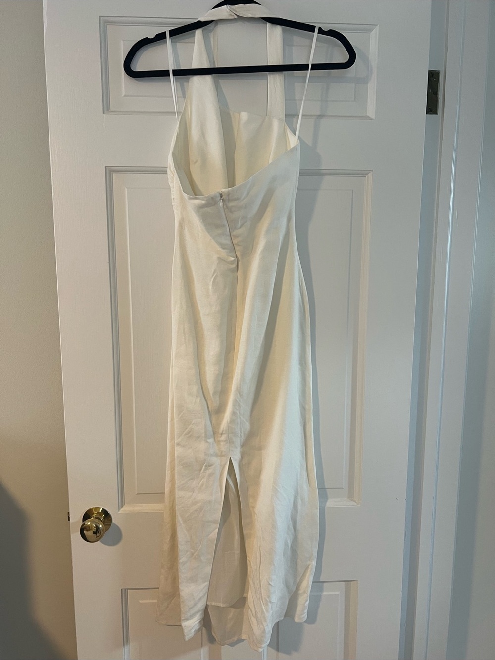 OAK + FORT White Line Halter Dress - Picture 3 of 4